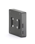 Photo of ARCA-SWISS Pico Aperture E-Module, three-quarter rear view. View camera accessory for integration with ARCA 24, ARCA 50, and Phase One blue and silver ring lenses. From ARCA-SWISS USA. SKU: 010500