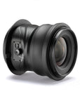 Photo of ARCA 50 mm Pico Lens, 3/4 view, showing the tilt lock of the ARCA 50 mm Pico Lens. General purpose manual focus lens designed for the Pico system. Features a permanent B-board bayonet mount that connects directly to the Pico View Camera’s front frame. From ARCA-SWISS USA. SKU: 010550