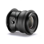 Photo of ARCA 50 mm Pico Lens, 3/4 view, showing the tilt lock of the ARCA 50 mm Pico Lens. General purpose manual focus lens designed for the Pico system. Features a permanent B-board bayonet mount that connects directly to the Pico View Camera’s front frame. From ARCA-SWISS USA. SKU: 010550