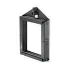 Arca-Swiss multi-format compendium lens hood collapsed flat with compendium rod removed.