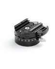 Photo of ARCA-SWISS flipLock® Panoramic Quickset Device. Panoramic base with built-in quick release. 360° panning with locking lever. Compatible with 3/8”-16 thread and comes with a 1/4”-20 bushing adapter. From ARCA-SWISS USA.  SKU:  802310.4