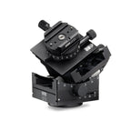 Photo of ARCA-SWISS C1 Cube gp geared tripod head with Classic quick release, quartering view, featuring gear-driven, self-locking micro-metric controls. From ARCA-SWISS USA. SKU: 8501303.1