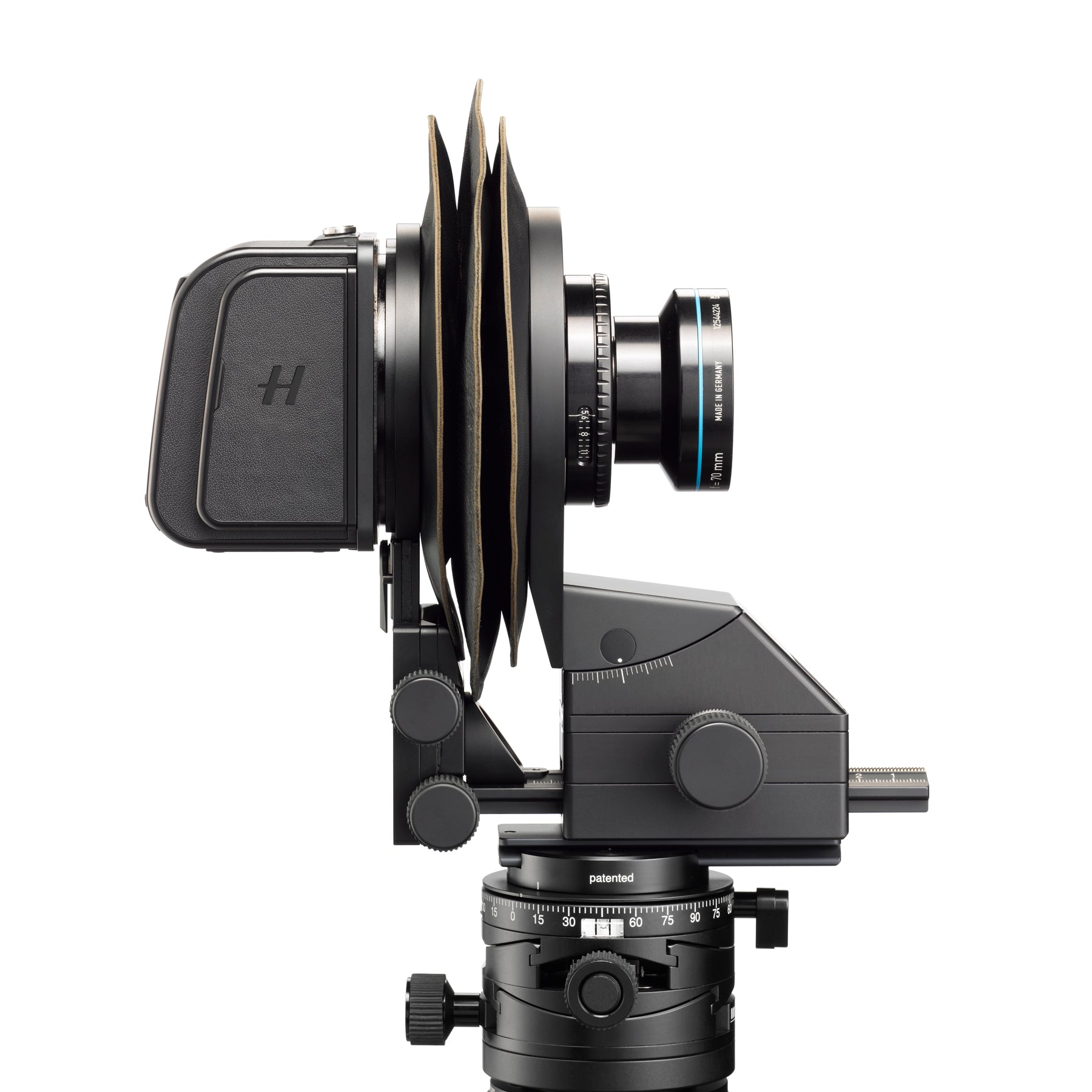 Photo of ARCA-SWISS Pico Adapter for Hasselblad A, side view. Adapter plate for mounting digital backs to Pico view cameras. From ARCA-SWISS USA.  SKU:  010229
