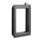 RCA-SWISS RotaMount rotating back accessory, 3/4 view showing quick-lock mounting mechanism