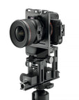 Photo of ARCA-SWISS F-Universalis DSLR View Camera with quartering view, featuring quick release and Micro-Orbix® tilt. From ARCA-SWISS USA. SKU: 019123-OC