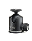 Photo of ARCA-SWISS monoball Z1+ sp threaded disk tripod head with quartering view, featuring an aspherical ball design, axial clamping, progressive motion and gravity friction control. SKU: 801101