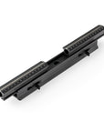 Photo of ARCA-SWISS Optical Bench 30 cm. Connecting bracket with two units of Monorail II, two quick-lock levers. From ARCA-SWISS USA. SKU: 0413130
