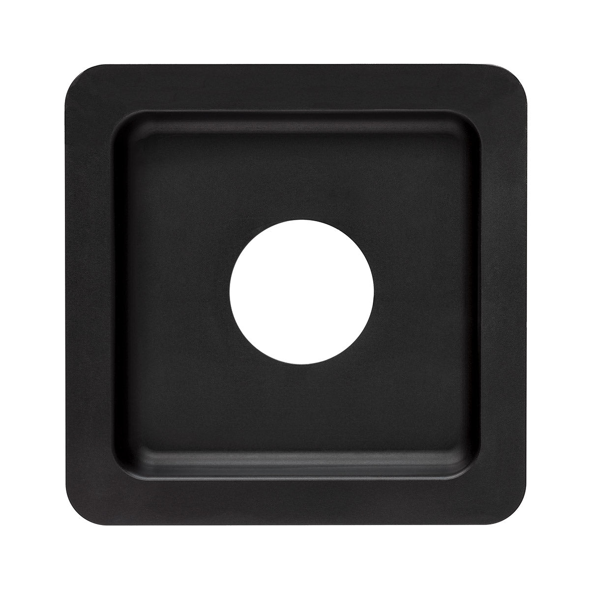 Photo of ARCA-SWISS Lens Board 110x110 Recessed 15 mm, Size 0 with front view. For use with 6x9 F-Line View Camera , M-Line View Camera and 4x5 F-Line Field View Camera. From ARCA-SWISS USA.  SKU: 091001.2