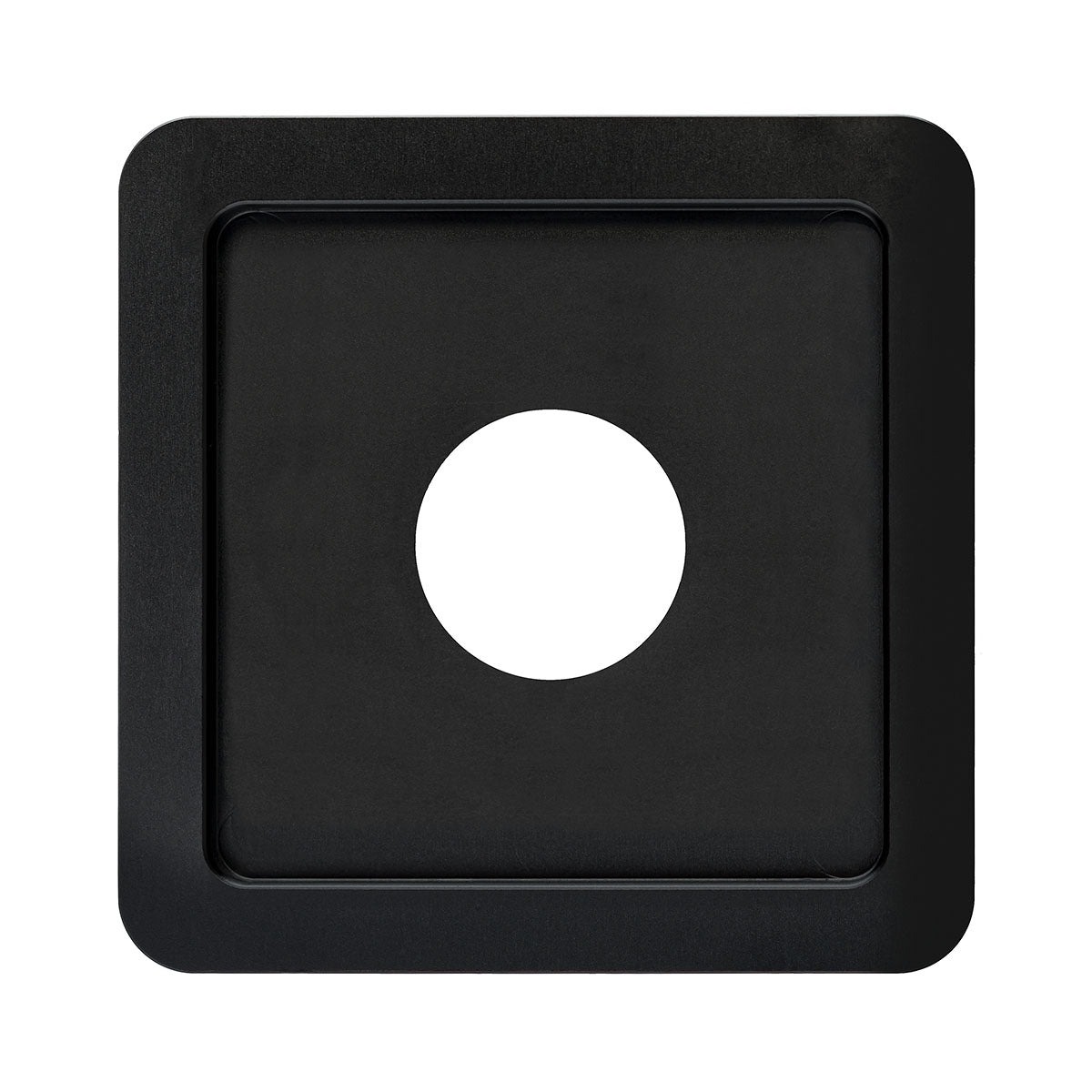 Photo of ARCA-SWISS Lens Board 110x110 Recessed 7 mm, Size 0 with front view. For use with 6x9 F-Line View Camera , M-Line View Camera and 4x5 F-Line Field View Camera. From ARCA-SWISS USA.  SKU: 091004.2N