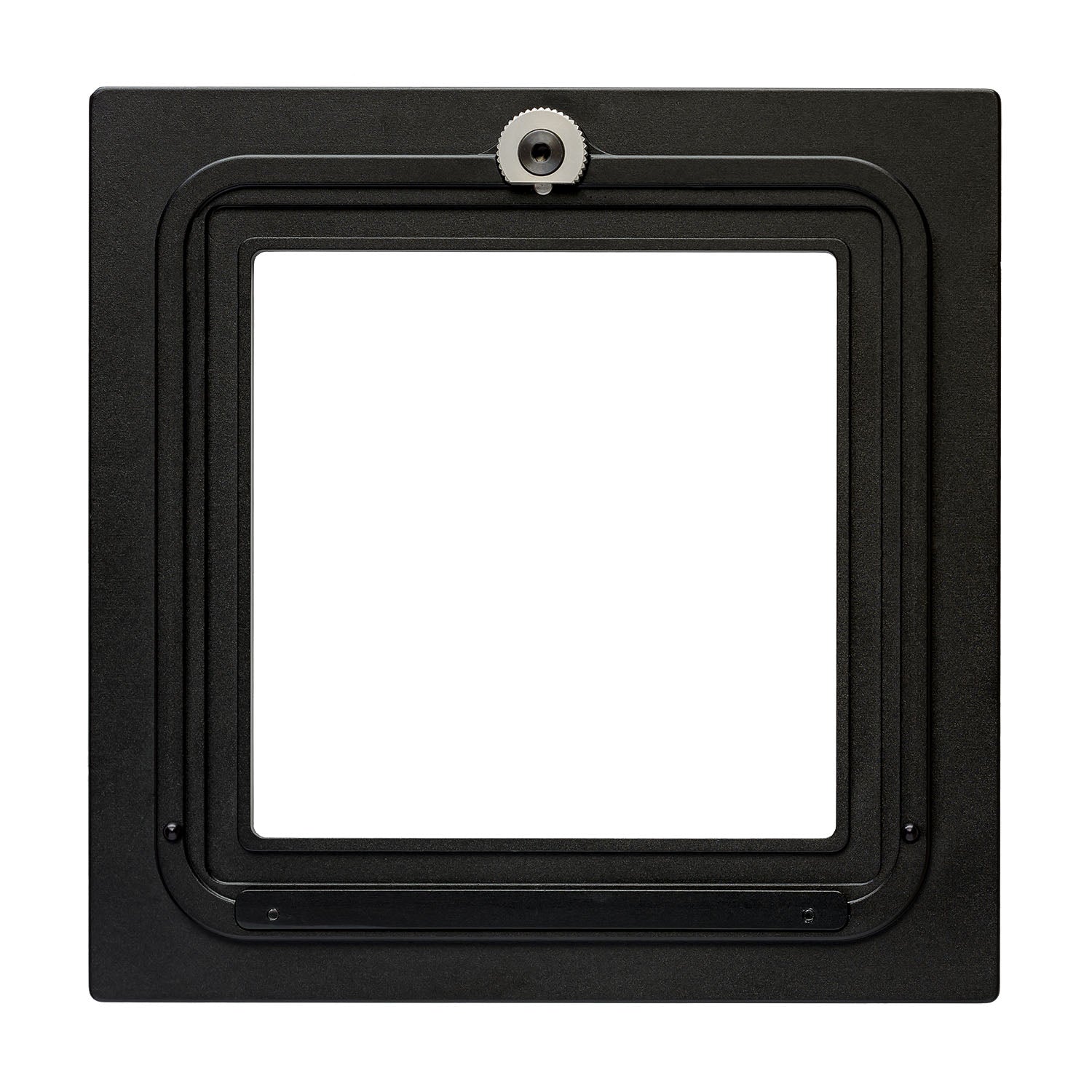 Photo of ARCA-SWISS Reducing Adapter 141-110. Reducing adapter 4x5 to 6x9. Adapts digital backs and roll film backs on 110 adapter plates to 4x5 F-Line, M-Line and RL3di cameras. Adapts 141 4x5” and 8x10” view cameras to compact 110 mm x 110 mm lens boards. From ARCA-SWISS USA.  SKU:  200003
