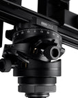 Photo of ARCA-SWISS Core 75 Leveler geared tripod head with quartering view, featuring base and top panning, and micro-metric movements of +/- 15° in the X/Y axes. From ARCA-SWISS USA. SKU: 860112