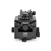 Arca-Swiss C1 Cube geared tripod head with flipLock quick release, head-on front view photograph, model 8501000.1 from Arca-Swiss USA.