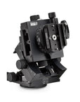 Photo of ARCA-SWISS C1 Cube gp geared tripod head with flipLock® quick release, 3/4 front view photograph with the head open and with 30 degrees of tilt. Featuring micro-metric geared panning or manual free panning. From ARCA-SWISS USA. SKU: 8501300.1