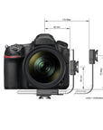ARCA-SWISS L-Bracket monoball®Fix Universal. Facilitates quick change in orientation. Camera is positioned over the optical center of the tripod head. Compatible with ARCA-SWISS quick release system. Designed with compact monoball®Fix base plate in a longer length for photographers using mirrorless cameras. From ARCA-SWISS USA. SKU: 802307