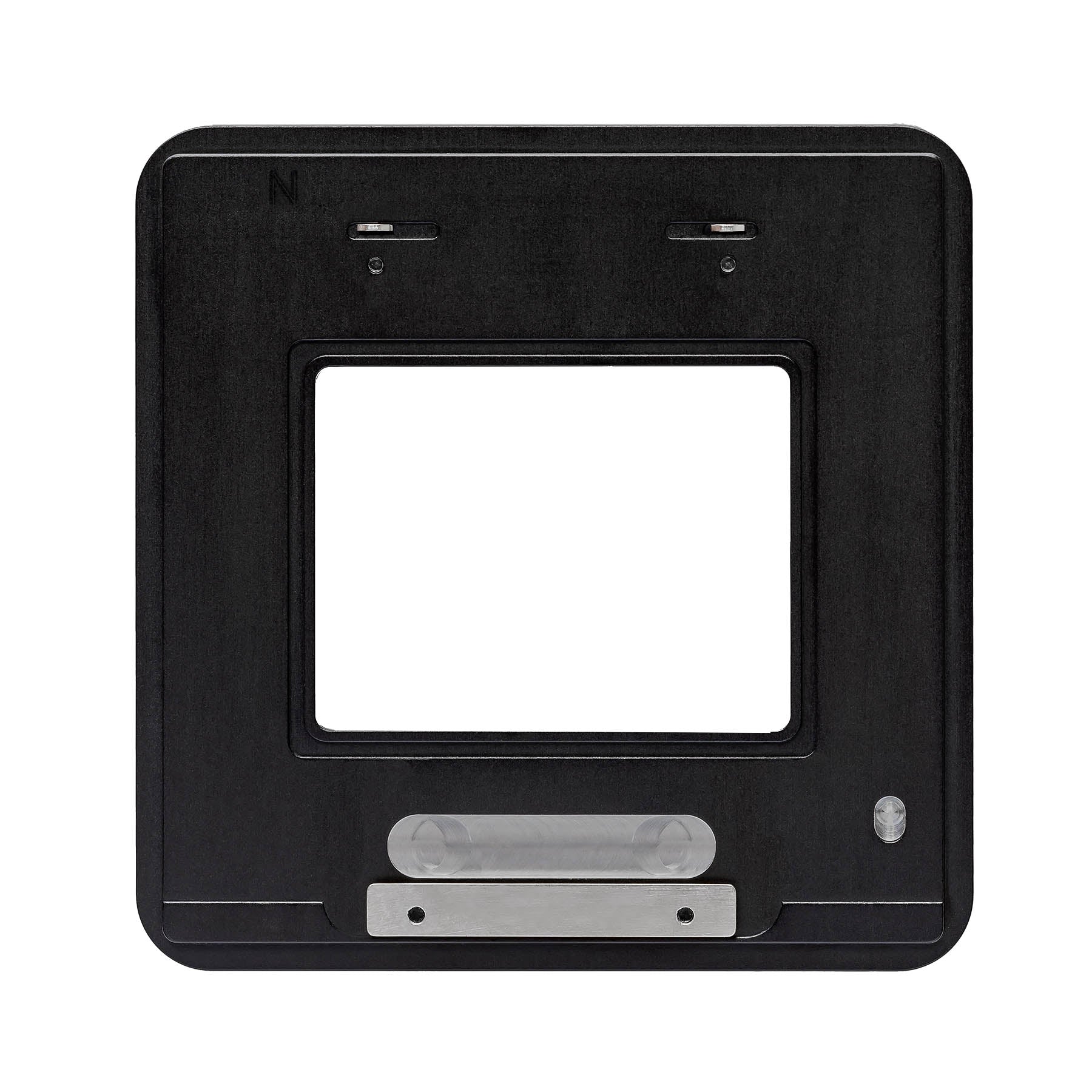 Photo of ARCA-SWISS Adapter Mamiya 645 and Phase One 6x9. Adapts digital backs to F-Line, M-Line and R-Line 6x9 cameras. From ARCA-SWISS USA.  SKU:  200015N