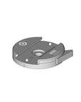 Illustration of ARCA-SWISS monoball®Fix Quick Release. Single channel quick release compatible with compact monoball®Fix camera plates or ARCA-SWISS view camera monorail only. From ARCA-SWISS USA. SKU: 802012