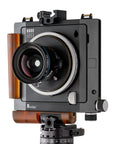 Photo of ARCA-SWISS Rm3di Technical Camera with quartering view, featuring an award winning technical camera, a modular and expandable system, geared axis tilt built into the camera body and a helical focusing mechanism. From ARCA-SWISS USA. SKU: 017069.1