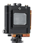 Photo of ARCA-SWISS Rm3di Technical Camera with rear view, featuring an award winning technical camera, a modular and expandable system, geared axis tilt built into the camera body and a helical focusing mechanism. From ARCA-SWISS USA. SKU: 017069.1