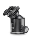 Photo of ARCA-SWISS monoball® Z1g+ dp flipLock® tripod head with quartering view, featuring an aspherical ball design, axial clamping, progressive motion and gravity friction control. From ARCA-SWISS USA. SKU: 801124