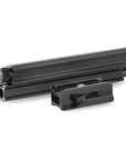Photo of ARCA-SWISS Folding Rail. Compact folding monorail. May be used with the 8.5 cm extension bracket, 042108, with Classic 38 mm dovetail base profile, 3/8”-16 threaded socket and quick-lock lever. From ARCA-SWISS USA.