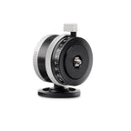Photo of ARCA-SWISS monoball® p0 1/4”, 3/8” tripod head with tilt, featuring patented aspherical ball, three locking elements, textured locking ring, 90° tilt and 360° top panning. From ARCA-SWISS USA. SKU: 801211