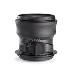 Photo of ARCA 24 mm Pico Lens, showing aperture settings and tilt control. A wide-angle manual focus lens, designed for the Pico View Camera System. Features a permanent B-mount that bayonets directly to the Pico View Camera’s front frame. From ARCA-SWISS USA.  SKU:  010524