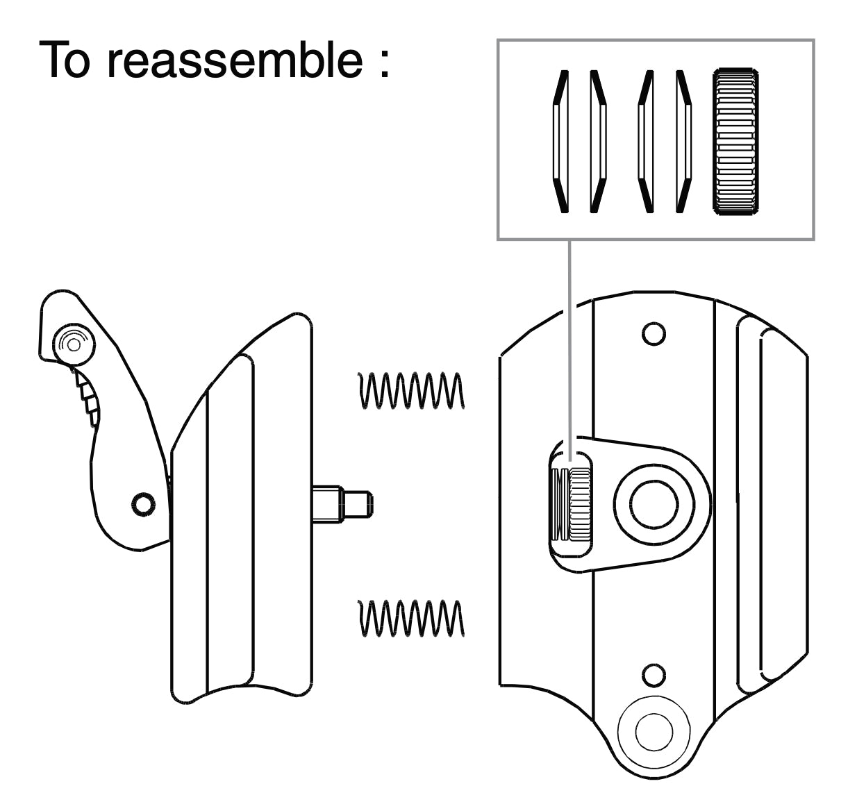 Fliplock replacement lever kit