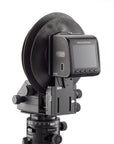 Three-quarter rear view of the Arca-Swiss Pico view camera with a Hasselblad V digital back.