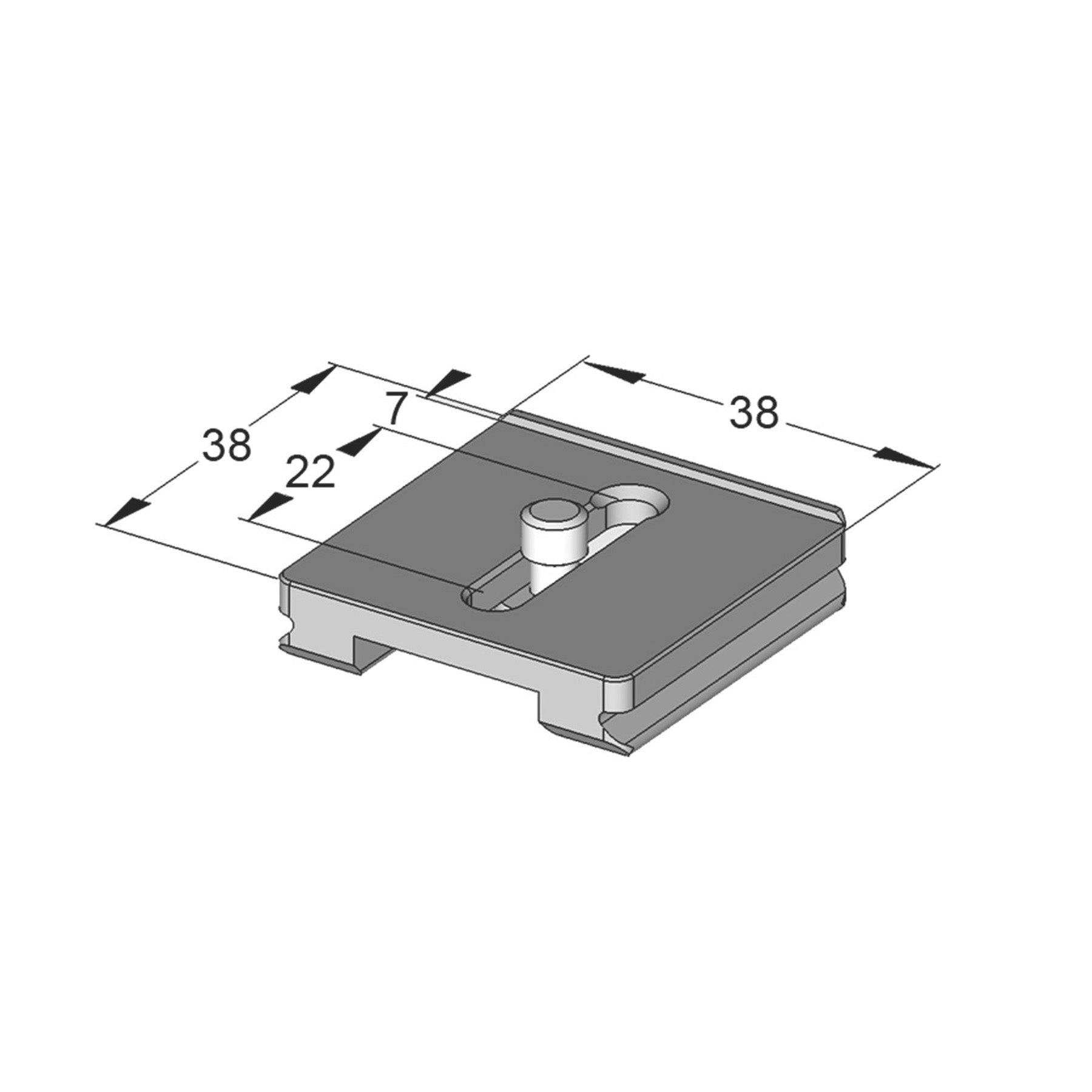 Camera Plate Classic DSLR/SLR Anti-twist Edge