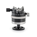 Photo of ARCA-SWISS monoball® p0 tripod head with front view, featuring patented aspherical ball, three locking elements, textured locking ring, 90° tilt and 360° top panning. From ARCA-SWISS USA.  SKU: 801214
