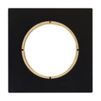 Photo of ARCA-SWISS Lens Board 141x141 Flat R-mount Bayonet with front view. For use with F-Line and M-Line 4x5 and 8x10 cameras with 141 mm front frame. From ARCA-SWISS USA. SKU: 091030.7