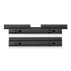 Photo of ARCA-SWISS Optical Bench 30 cm. Connecting bracket with two units of Monorail II, two quick-lock levers. From ARCA-SWISS USA.  SKU:  0413130