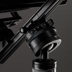 Photo of ARCA-SWISS monoball® p1+ tripod head, featuring a larger aspheric ball, inverted monoball® design, friction + control lock and top panning. From ARCA-SWISS USA.  SKU: 801207