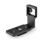 Photo of ARCA-SWISS L-Bracket Phase One XF. Dedicated L-bracket for Phase One XF and Mamiya 645 medium format cameras. Facilitates quick change in orientation while keeping the camera centered over the tripod head. Two anti-this pins. 3/8” mounting screw with additional 3/8” threaded socket. From ARCA-SWISS USA.  SKU:  802305